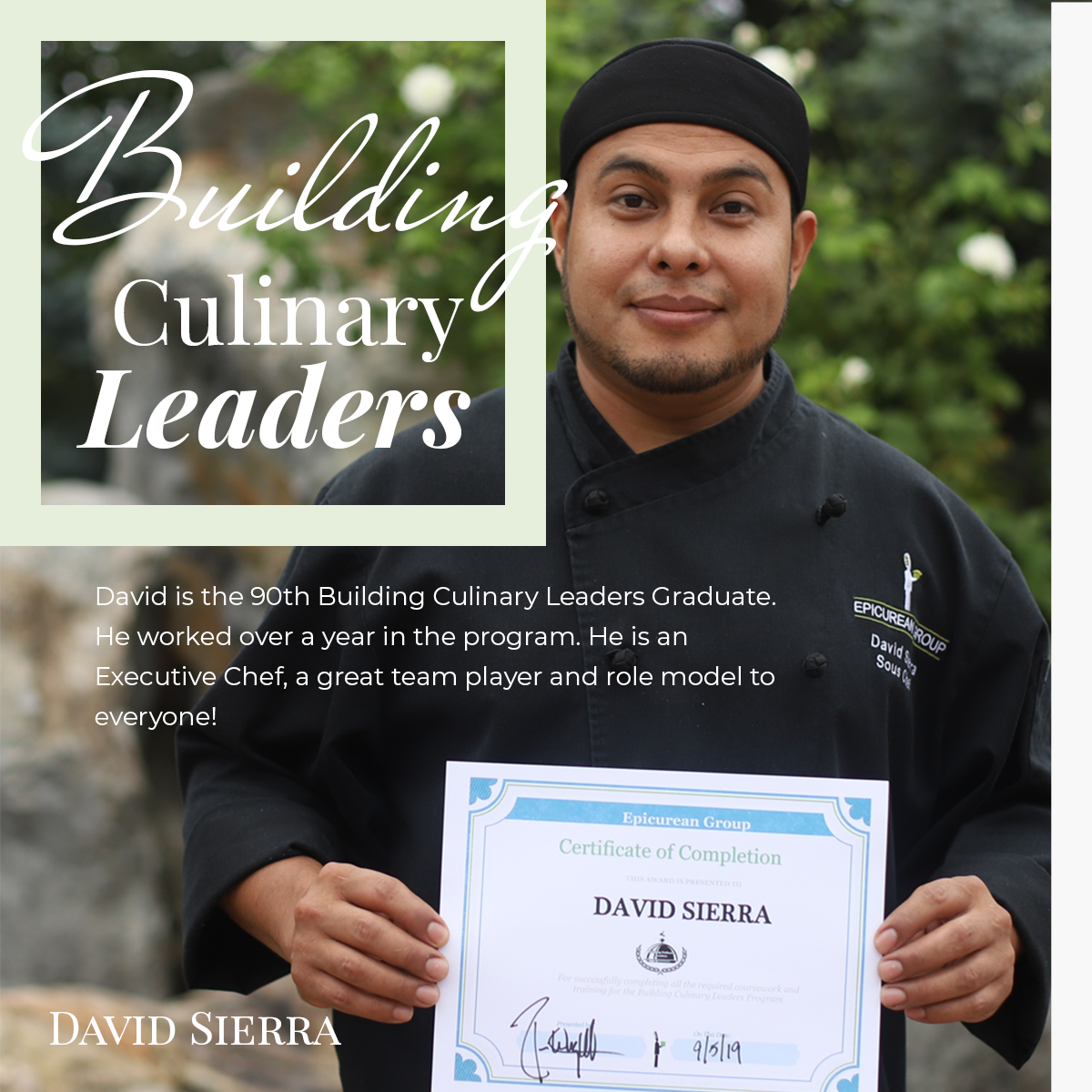 Building Culinary Leaders - David S.