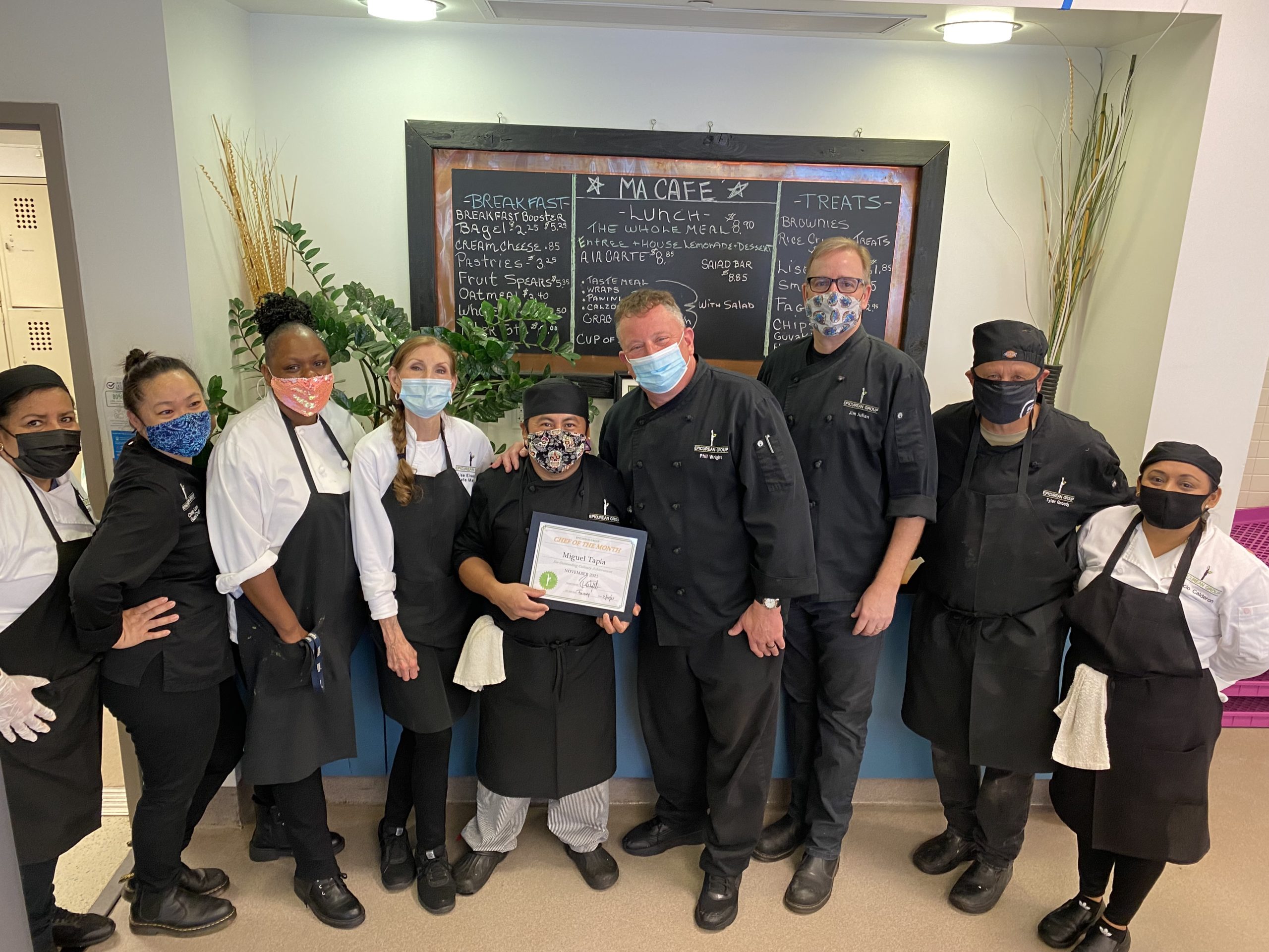Miguel Tapia awarded as November 2021 Chef of the Month