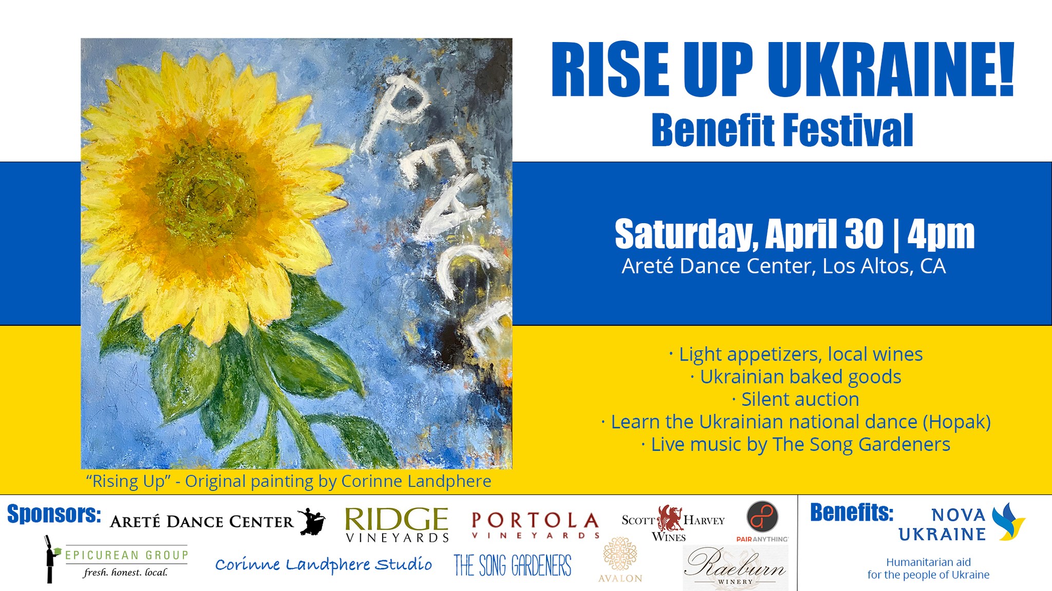 Rise Up! Ukraine Benefit Festival Flyer