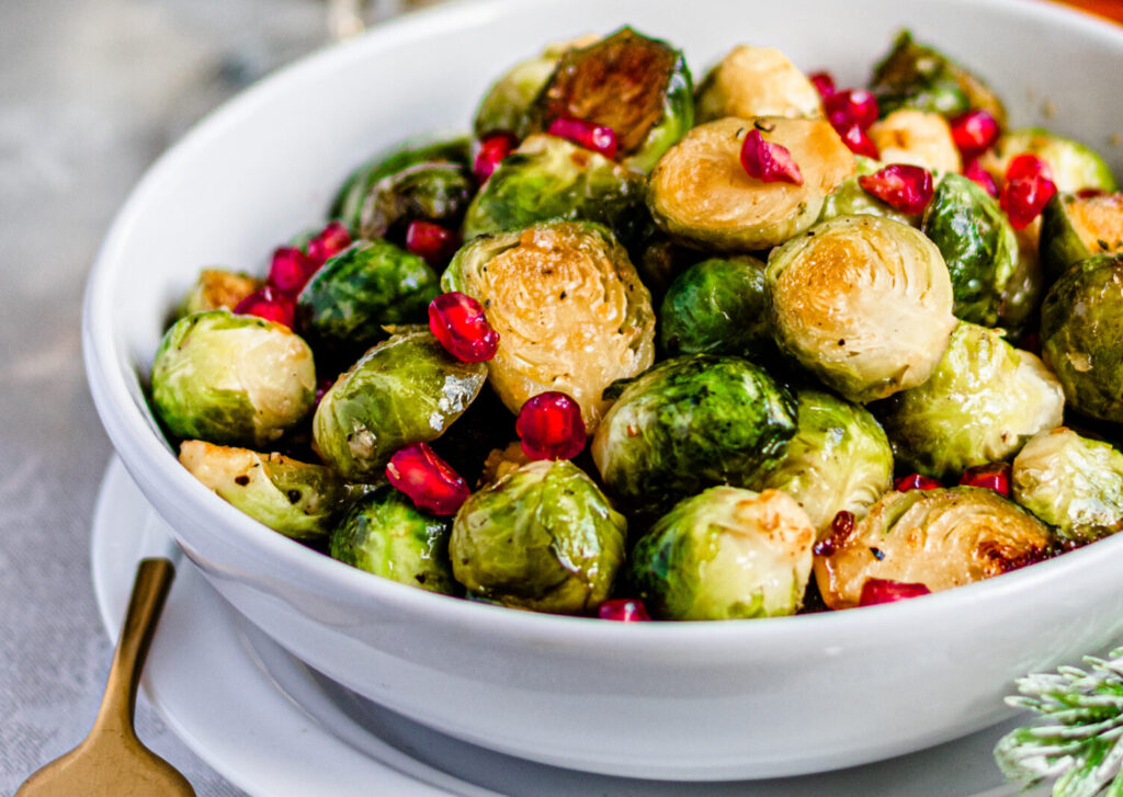 Brussels sprouts with pomegranate