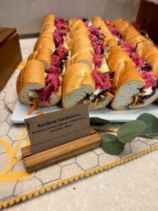 Summer Catering Fair Rainbow Sandwich